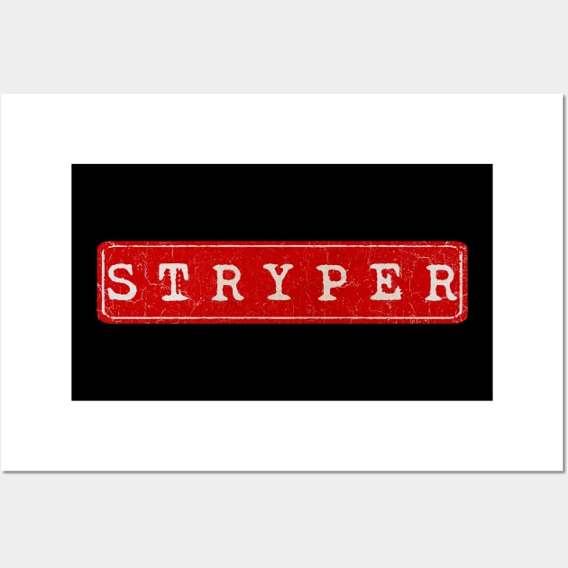 vintage retro plate Stryper Wall Art by GXg.Smx